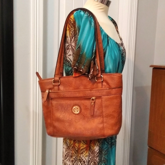 Giani Bernini Handbags - GIANI BERNINI pebbled faux- leather women's tote bag purse